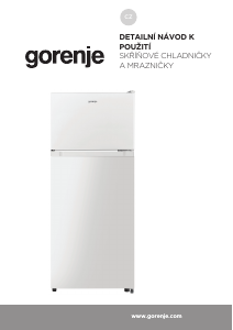 Manuál Gorenje RF312EPW4 Lednice s mrazákem