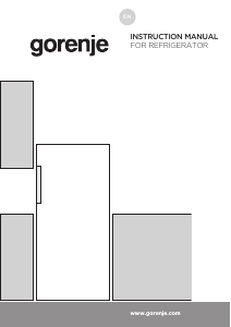 Manual Gorenje R492PW Refrigerator
