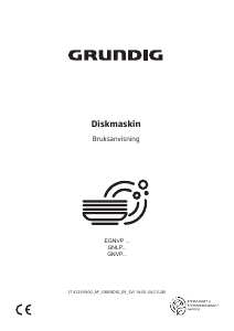 Bruksanvisning Grundig GNVP4530 Diskmaskin