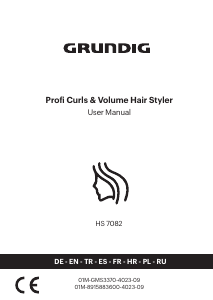 Руководство Grundig HS 7082 Стайлер для волос
