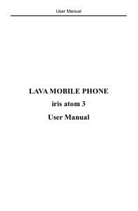 Handleiding Lava Iris Atom 3 Mobiele telefoon