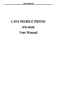 Manual Lava Iris Atom Mobile Phone