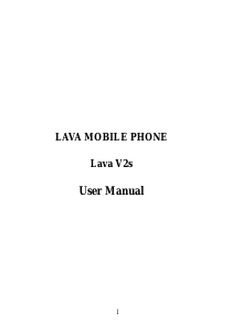 Manual Lava V2s Mobile Phone