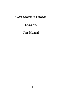 Handleiding Lava V5 Mobiele telefoon