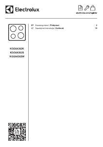 Vadovas Electrolux KGG64362W Kaitlentė