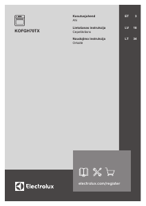 Vadovas Electrolux KOFGH70TX Orkaitė