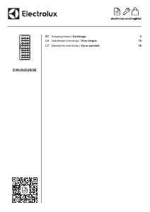 Rokasgrāmata Electrolux EWUS052B5B Vīna skapis