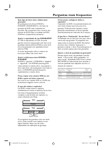 Manual Philips DVDR3305 Leitor de DVD