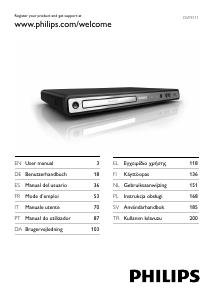 Bruksanvisning Philips DVP3111 DVD spelare