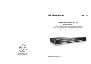Rokasgrāmata Philips DVP3142 DVD atskaņotājs