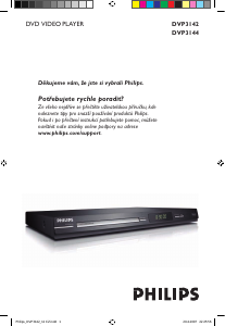 Manuál Philips DVP3142 Přehrávač DVD