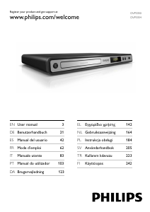 Manual Philips DVP3350 Leitor de DVD
