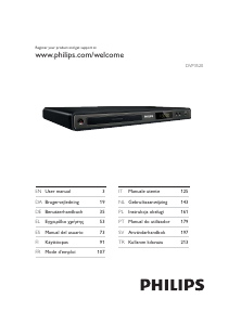 Mode d’emploi Philips DVP3520 Lecteur DVD