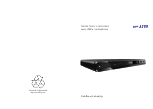 Rokasgrāmata Philips DVP3580 DVD atskaņotājs