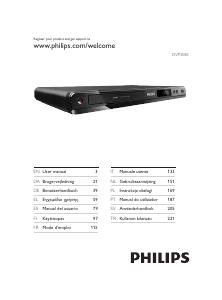 Mode d’emploi Philips DVP3580 Lecteur DVD