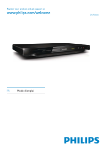 Mode d’emploi Philips DVP3880 Lecteur DVD