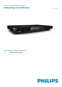 Manual de uso Philips DVP3880 Reproductor DVD
