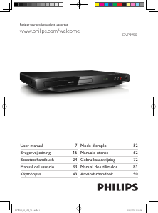 Manual Philips DVP3950 Leitor de DVD