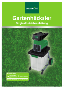 Bedienungsanleitung Gardenline GLLH 2845 Gartenhäcksler