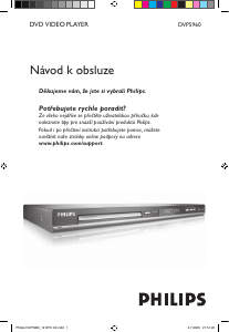 Manuál Philips DVP5960 Přehrávač DVD