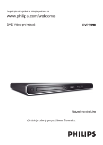 Návod Philips DVP5990 DVD prehrávač