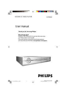 Brugsanvisning Philips DVP9000S DVD afspiller