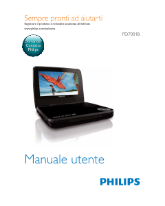 Manuale Philips PD7001B Lettore DVD