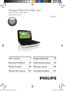 Manuale Philips PD7010 Lettore DVD