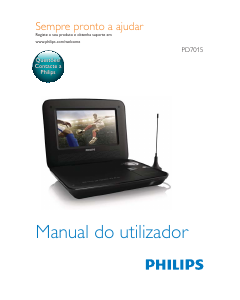 Manual Philips PD7015 Leitor de DVD
