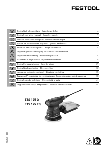 Manual de uso Festool ETS 125 Q Lijadora orbital