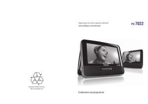 Kasutusjuhend Philips PD7022 DVD-mängija