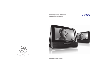 Rokasgrāmata Philips PD7022 DVD atskaņotājs