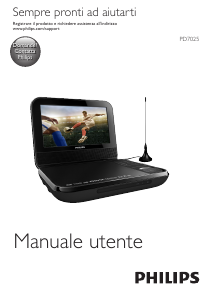 Manuale Philips PD7025 Lettore DVD