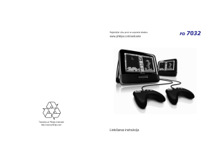 Rokasgrāmata Philips PD7032 DVD atskaņotājs