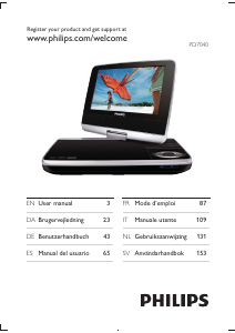 Bruksanvisning Philips PD7040 DVD spelare
