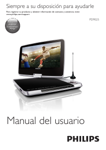 Manual de uso Philips PD9025 Reproductor DVD