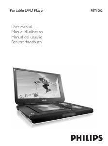Manual de uso Philips PET100 Reproductor DVD