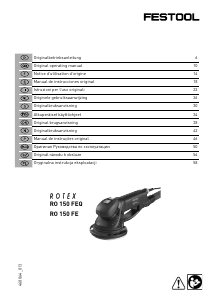 Manual de uso Festool RO 150 FEQ Rotex Lijadora orbital