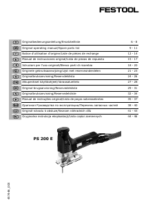 Mode d’emploi Festool PS 200 E Scie sauteuse