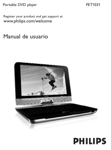 Manual de uso Philips PET1031 Reproductor DVD
