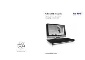 Rokasgrāmata Philips PET1031 DVD atskaņotājs