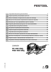 Manual de uso Festool PS 400 EBQ CARVEX Sierra de calar