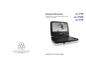 Vadovas Philips PET719 DVD leistuvas