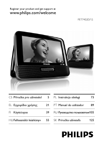 Návod Philips PET740 DVD prehrávač