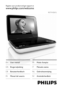 Bruksanvisning Philips PET741D DVD spelare