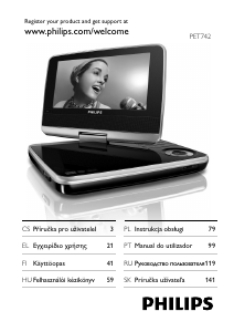 Käyttöohje Philips PET742 DVD-soitin