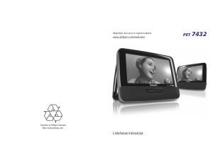 Rokasgrāmata Philips PET7432 DVD atskaņotājs
