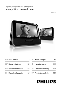 Brugsanvisning Philips PET7432 DVD afspiller