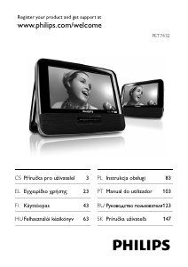 Használati útmutató Philips PET7432 DVD-lejátszó