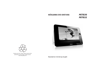 Vadovas Philips PET830 DVD leistuvas